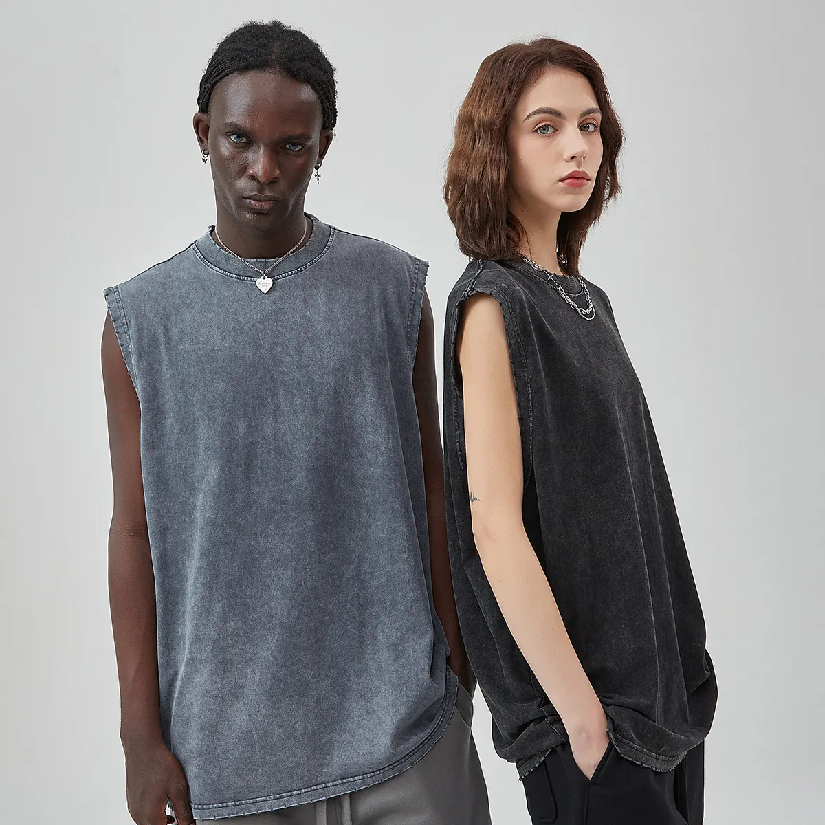Oversized Unisex Washed Distressed 100% Cotton Tank Tops For Men Custom Tank Tops,Shuliqi Apparel - Men's Clothing Wholesale Manufacturer,Oversized Unisex Washed Distressed 100% Cotton Tank Tops For Men Custom Tank Tops