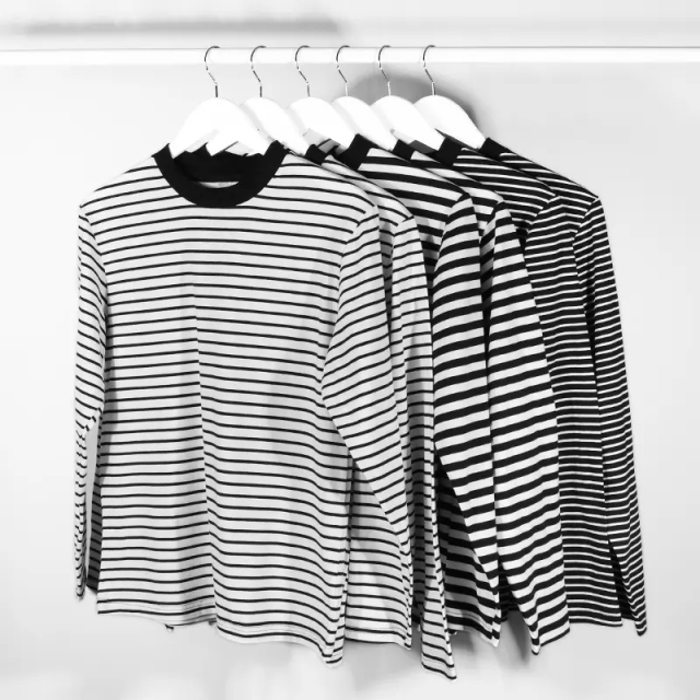 Custom 95% Cotton+5% Spandex Elastic Unisex Long Sleeve T Shirt Mens Stripe T Shirts Couple Clothes,Shuliqi Apparel - Men's Clothing Wholesale Manufacturer,Custom 95% Cotton+5% Spandex Elastic Unisex Long Sleeve T Shirt Mens Stripe T Shirts Couple Clothes | Wholesale Men's Apparel | OEM | Shuliqi
