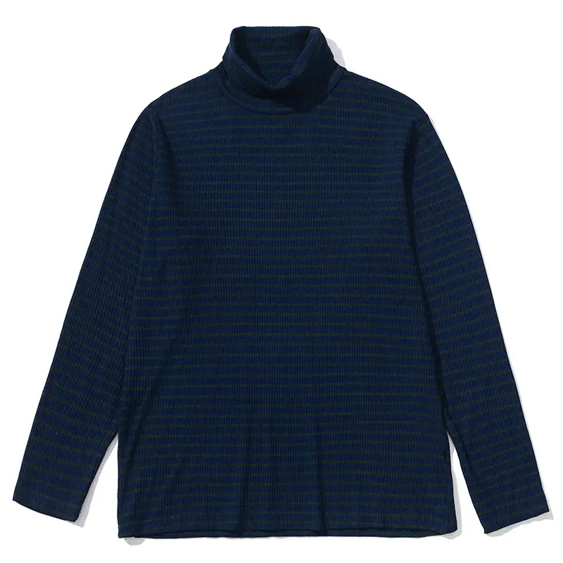 New Design Fashion Turtle Neck Long Sleeve Stripe T Shirt Custom Graphic T Shirt Couple Clothes,Shuliqi Apparel - Men's Clothing Wholesale Manufacturer,New Design Fashion Turtle Neck Long Sleeve Stripe T Shirt Custom Graphic T Shirt Couple Clothes