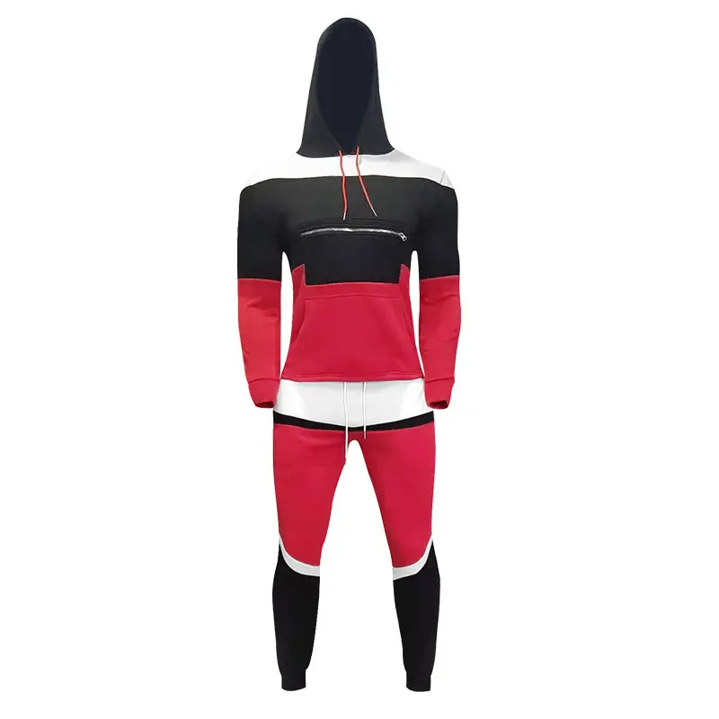 Zipper Contrast Color Custom Jogging Sets Men Hoodie Set Training Wear,Shuliqi Apparel - Men's Clothing Wholesale Manufacturer,Zipper Contrast Color Custom Jogging Sets Men Hoodie Set Training Wear