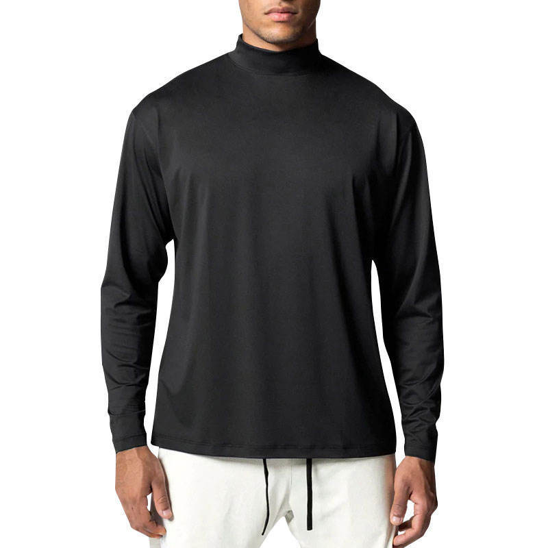 Custom screen print quick dry fit Gym tshirt High Quality 95 cotton 5 spandex sports oversize mock neck Long Sleeve Men T Shirt,Shuliqi Apparel - Men's Clothing Wholesale Manufacturer,Custom screen print quick dry fit Gym tshirt High Quality 95 cotton 5 spandex sports oversize mock neck Long Sleeve Men T Shirt | Wholesale Men's Apparel | OEM | Shuliqi