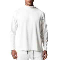 Custom screen print quick dry fit Gym tshirt High Quality 95 cotton 5 spandex sports oversize mock neck Long Sleeve Men T Shirt,Shuliqi Apparel - Men's Clothing Wholesale Manufacturer,Custom screen print quick dry fit Gym tshirt High Quality 95 cotton 5 spandex sports oversize mock neck Long Sleeve Men T Shirt | Wholesale Men's Apparel | OEM | Shuliqi