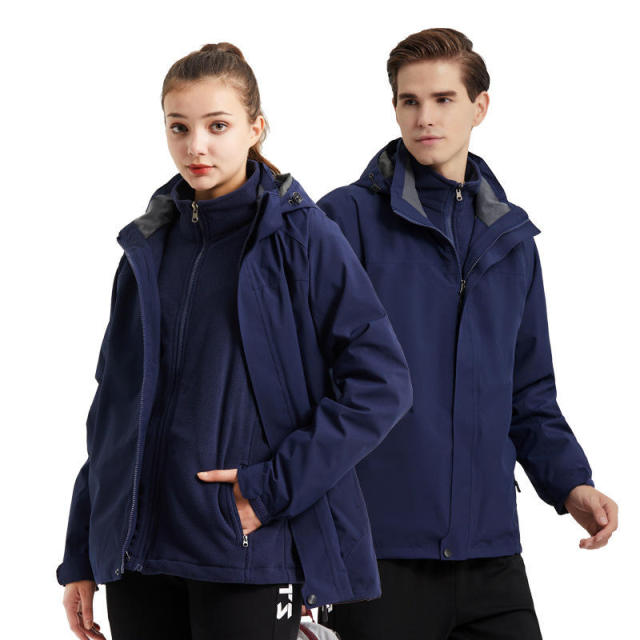 Custom logo 2 pieces jaqueta waterproof fabric unisex zip up detachable jacket mens outdoor windbreak life jacket 3 in 1 jacket,Shuliqi Apparel - Men's Clothing Wholesale Manufacturer,Custom logo 2 pieces jaqueta waterproof fabric unisex zip up detachable jacket mens outdoor windbreak life jacket 3 in 1 jacket | Wholesale Men's Apparel | OEM | Shuliqi