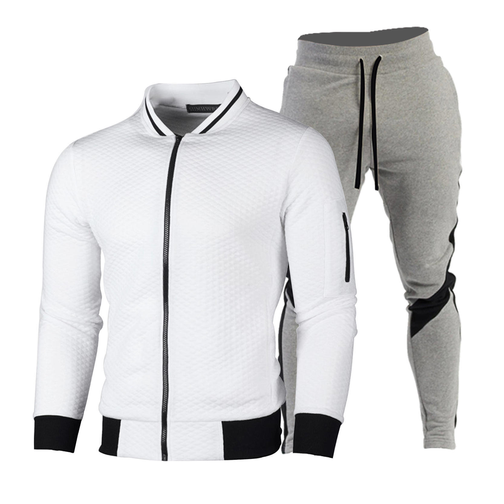 OEM custom logo winter fashion sweater zipper stand collar sweater coat casual plaid cardigan men's suit,Shuliqi Apparel - Men's Clothing Wholesale Manufacturer,OEM custom logo winter fashion sweater zipper stand collar sweater coat casual plaid cardigan men's suit