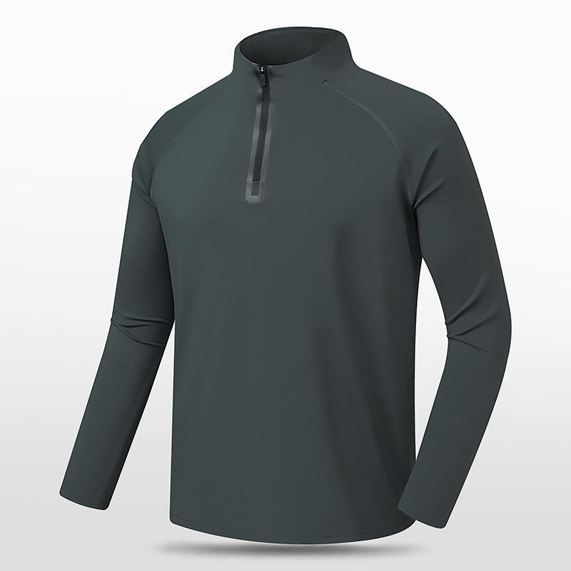 Custom Printing logo Blank Half Zipper t shirt 80 Polyester 20 Spandex Sports basketball training Gym Long Sleeve men T Shirts,Shuliqi Apparel - Men's Clothing Wholesale Manufacturer,Custom Printing logo Blank Half Zipper t shirt 80 Polyester 20 Spandex Sports basketball training Gym Long Sleeve men T Shirts | Wholesale Men's Apparel | OEM | Shuliqi