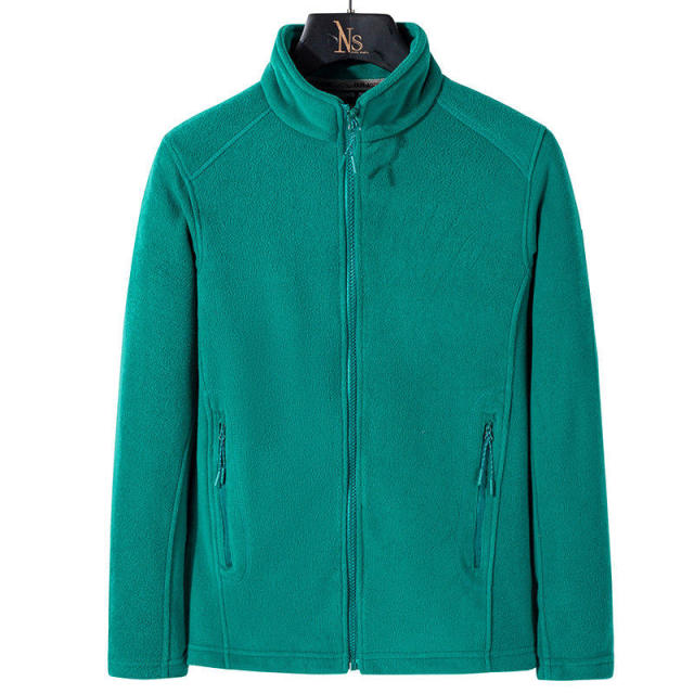 Oem wholesale winter outdoor average size couple solid color fleece thickened windproof warm polar fleece jacket,Shuliqi Apparel - Men's Clothing Wholesale Manufacturer,Oem wholesale winter outdoor average size couple solid color fleece thickened windproof warm polar fleece jacket | Wholesale Men's Apparel | OEM | Shuliqi