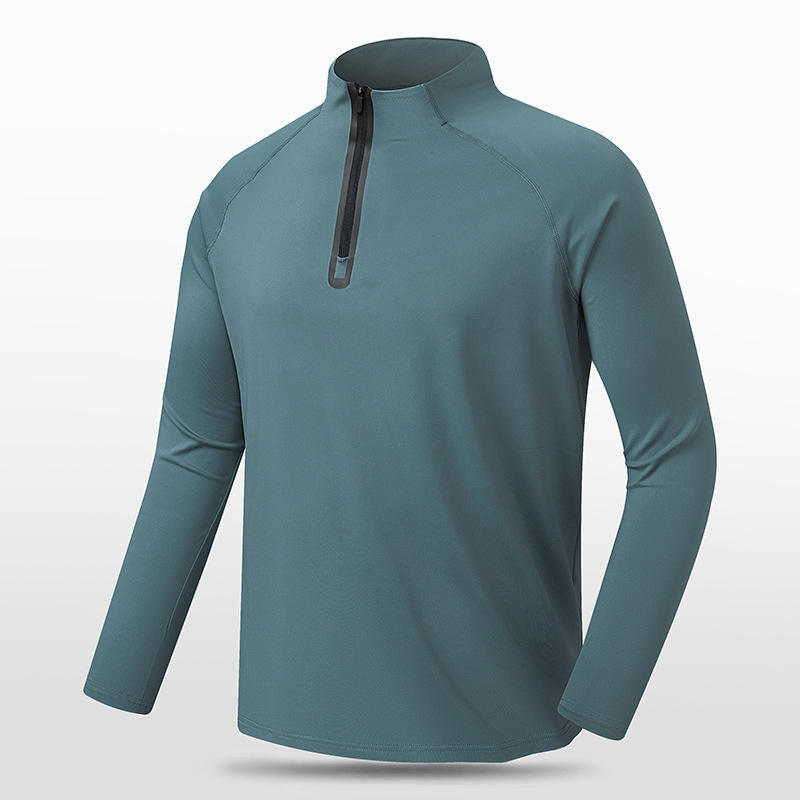 Custom Printing logo Blank Half Zipper t shirt 80 Polyester 20 Spandex Sports basketball training Gym Long Sleeve men T Shirts,Shuliqi Apparel - Men's Clothing Wholesale Manufacturer,Custom Printing logo Blank Half Zipper t shirt 80 Polyester 20 Spandex Sports basketball training Gym Long Sleeve men T Shirts | Wholesale Men's Apparel | OEM | Shuliqi