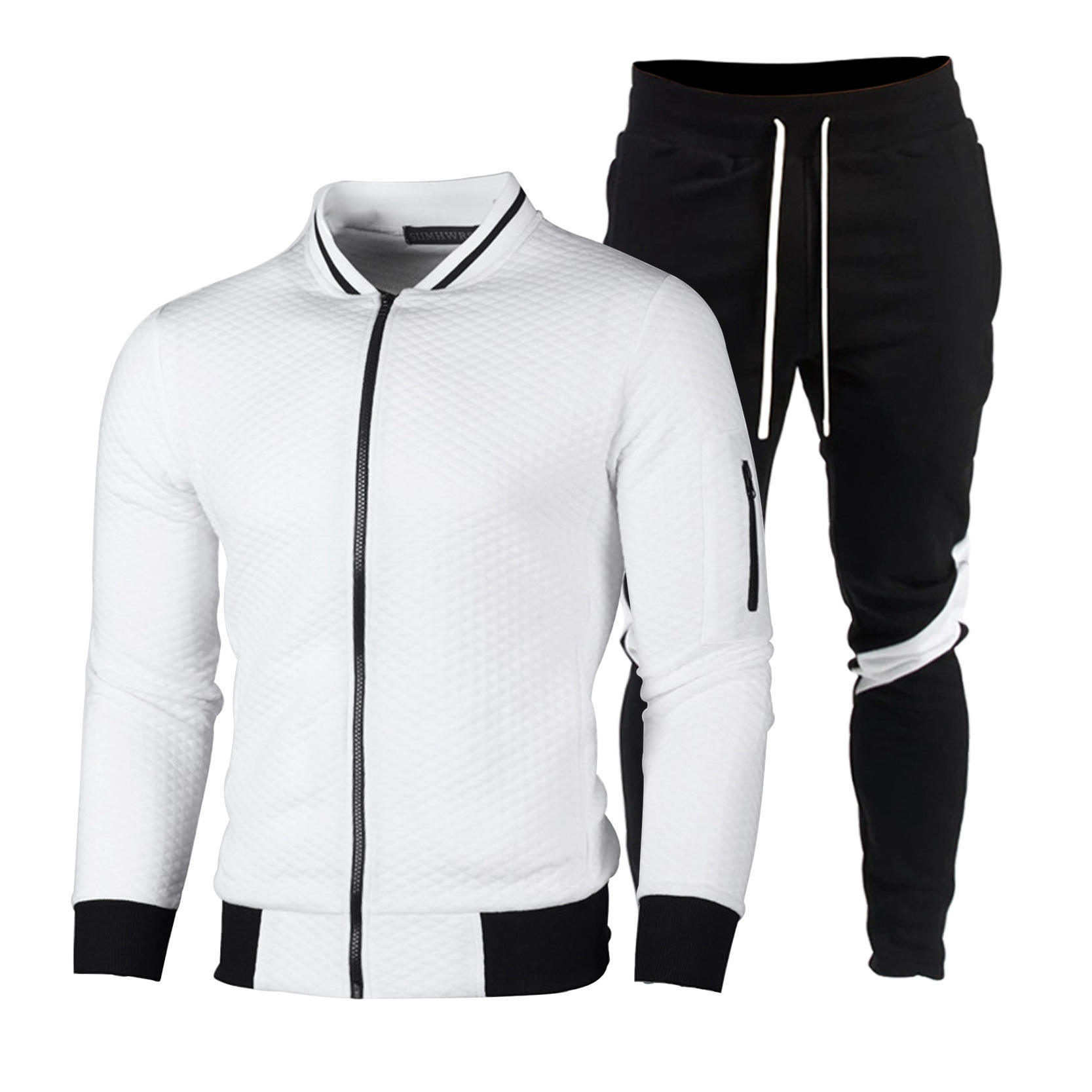 OEM custom logo winter fashion sweater zipper stand collar sweater coat casual plaid cardigan men's suit,Shuliqi Apparel - Men's Clothing Wholesale Manufacturer,OEM custom logo winter fashion sweater zipper stand collar sweater coat casual plaid cardigan men's suit