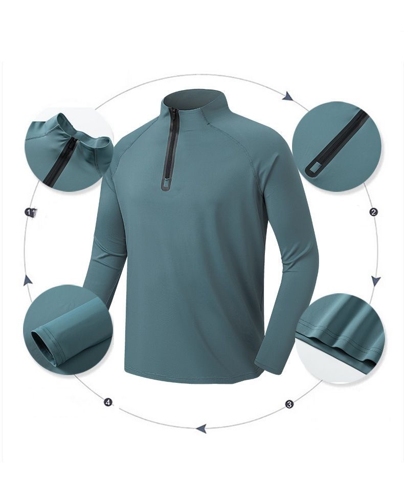 Custom Printing logo Blank Half Zipper t shirt 80 Polyester 20 Spandex Sports basketball training Gym Long Sleeve men T Shirts,Shuliqi Apparel - Men's Clothing Wholesale Manufacturer,Custom Printing logo Blank Half Zipper t shirt 80 Polyester 20 Spandex Sports basketball training Gym Long Sleeve men T Shirts | Wholesale Men's Apparel | OEM | Shuliqi