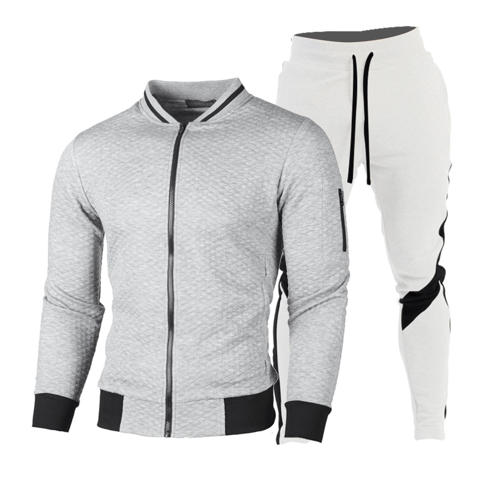 OEM custom logo winter fashion sweater zipper stand collar sweater coat casual plaid cardigan men's suit,Shuliqi Apparel - Men's Clothing Wholesale Manufacturer,OEM custom logo winter fashion sweater zipper stand collar sweater coat casual plaid cardigan men's suit