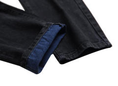 Wholesale new fashion winter straight slim-fit ripped jeans solid color ripped yarn casual denim trousers men's Jeans,Shuliqi Apparel - Men's Clothing Wholesale Manufacturer,Wholesale new fashion winter straight slim-fit ripped jeans solid color ripped yarn casual denim trousers men's Jeans | Wholesale Men's Apparel | OEM | Shuliqi