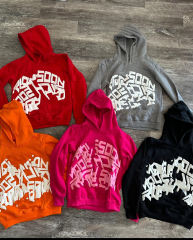 High Quality 100% Cotton French Terry Custom 3D Foam Letter Puff Printing Cropped Hoodie Men,Shuliqi Apparel - Men's Clothing Wholesale Manufacturer,High Quality 100% Cotton French Terry Custom 3D Foam Letter Puff Printing Cropped Hoodie Men