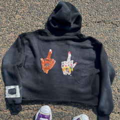 Custom high quality cropped heavyweight vintage distressed embroidery patch unisex cut sew hoodies for men,Shuliqi Apparel - Men's Clothing Wholesale Manufacturer,Custom high quality cropped heavyweight vintage distressed embroidery patch unisex cut sew hoodies for men