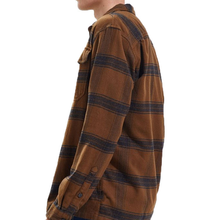 New Coming Winter Overshirt Classic Mens Fleece Long Sleeve Brown Plaid Shirt with Custom Logo,Shuliqi Apparel - Men's Clothing Wholesale Manufacturer,New Coming Winter Overshirt Classic Mens Fleece Long Sleeve Brown Plaid Shirt with Custom Logo | Wholesale Men's Apparel | OEM | Shuliqi