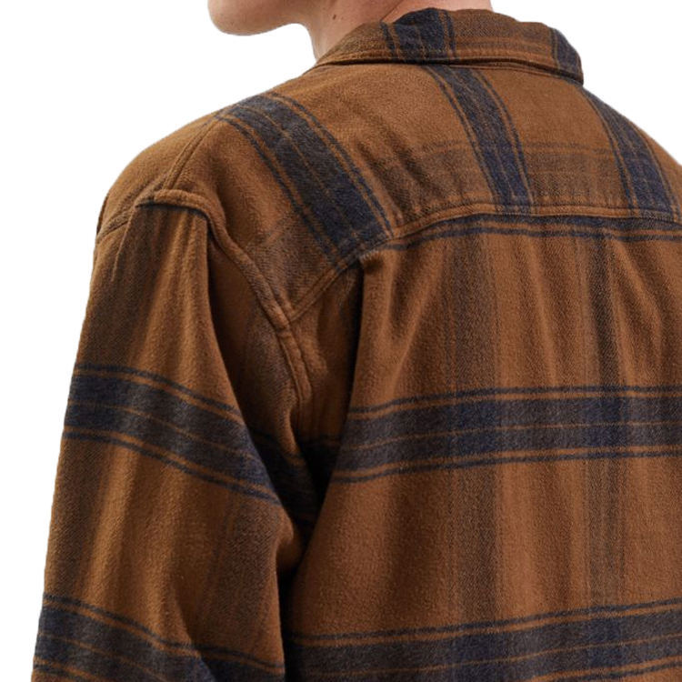 New Coming Winter Overshirt Classic Mens Fleece Long Sleeve Brown Plaid Shirt with Custom Logo,Shuliqi Apparel - Men's Clothing Wholesale Manufacturer,New Coming Winter Overshirt Classic Mens Fleece Long Sleeve Brown Plaid Shirt with Custom Logo | Wholesale Men's Apparel | OEM | Shuliqi