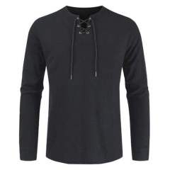 Customized simple multi-color cotton linen pullover men's collarless long sleeve shirt for men,Shuliqi Apparel - Men's Clothing Wholesale Manufacturer,Customized simple multi-color cotton linen pullover men's collarless long sleeve shirt for men