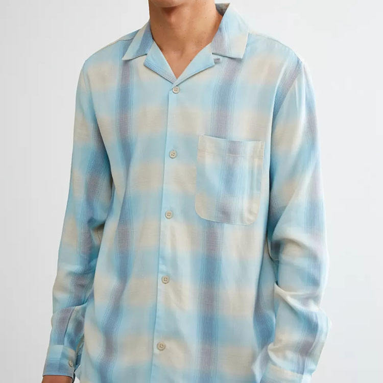 customized men plaid long shirt leisure shirt button fold collar slim fit casual shirt,Shuliqi Apparel - Men's Clothing Wholesale Manufacturer,customized men plaid long shirt leisure shirt button fold collar slim fit casual shirt | Wholesale Men's Apparel | OEM | Shuliqi
