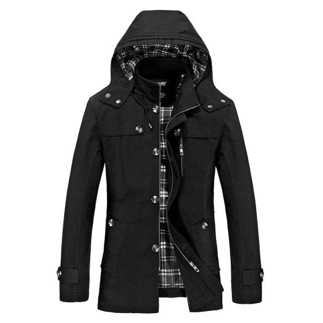 custom men canvas embroidery washed detachable hat jacket zipper multiple pockets collar men coat,Shuliqi Apparel - Men's Clothing Wholesale Manufacturer,custom men canvas embroidery washed detachable hat jacket zipper multiple pockets collar men coat | Wholesale Men's Apparel | OEM | Shuliqi