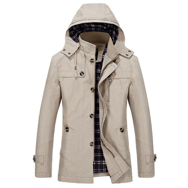 custom men canvas embroidery washed detachable hat jacket zipper multiple pockets collar men coat,Shuliqi Apparel - Men's Clothing Wholesale Manufacturer,custom men canvas embroidery washed detachable hat jacket zipper multiple pockets collar men coat | Wholesale Men's Apparel | OEM | Shuliqi