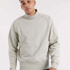 High Collar Raglan Sleeve Khaki Sweatshirt Customized Fabric Anti-shrink Blank Sweatshirts Men,Shuliqi Apparel - Men's Clothing Wholesale Manufacturer,High Collar Raglan Sleeve Khaki Sweatshirt Customized Fabric Anti-shrink Blank Sweatshirts Men