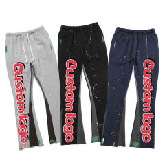 Streetwear Jogger Blank Puff Print High Quality Flair Heavyweight Custom Flared Sweatpants Men,Shuliqi Apparel - Men's Clothing Wholesale Manufacturer,Streetwear Jogger Blank Puff Print High Quality Flair Heavyweight Custom Flared Sweatpants Men