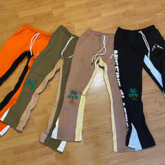 Streetwear Jogger Blank Puff Print High Quality Flair Heavyweight Custom Flared Sweatpants Men,Shuliqi Apparel - Men's Clothing Wholesale Manufacturer,Streetwear Jogger Blank Puff Print High Quality Flair Heavyweight Custom Flared Sweatpants Men