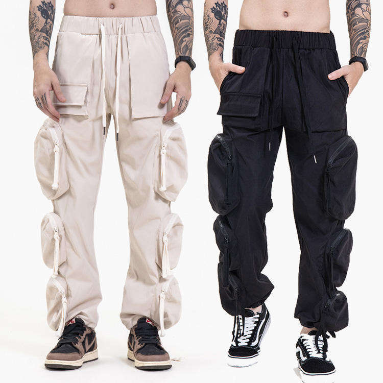 Custom Logo Long Multiple Pockets Trousers Mens Streetwear Hip Hop Twill Cotton Cargo Pants,Shuliqi Apparel - Men's Clothing Wholesale Manufacturer,Custom Logo Long Multiple Pockets Trousers Mens Streetwear Hip Hop Twill Cotton Cargo Pants