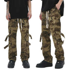 Custom Casual Straight Loose Pockets Cargo Pants Camouflage Camo Cargo Pants for Mens,Shuliqi Apparel - Men's Clothing Wholesale Manufacturer,Custom Casual Straight Loose Pockets Cargo Pants Camouflage Camo Cargo Pants for Mens