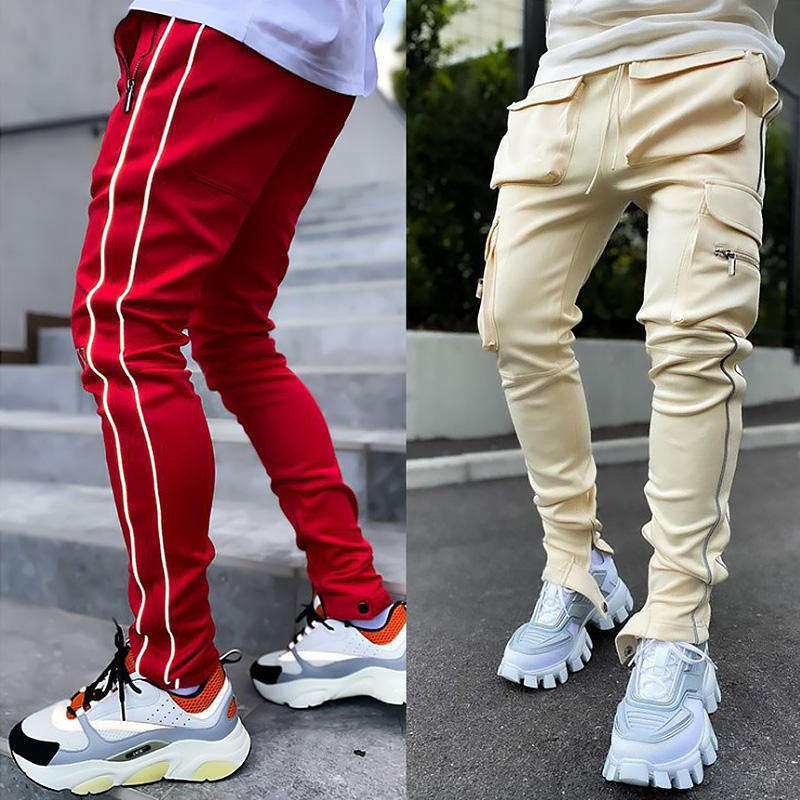 Custom Casual Straight Loose Pockets Cargo Pants skinny streetwear reflective jogger cargo pants for men,Shuliqi Apparel - Men's Clothing Wholesale Manufacturer,Custom Casual Straight Loose Pockets Cargo Pants skinny streetwear reflective jogger cargo pants for men