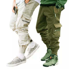 Custom High Street Causal Cargo Pants Men Logo Private Label Jogging Zipper Pockets Cargo Pants,Shuliqi Apparel - Men's Clothing Wholesale Manufacturer,Custom High Street Causal Cargo Pants Men Logo Private Label Jogging Zipper Pockets Cargo Pants