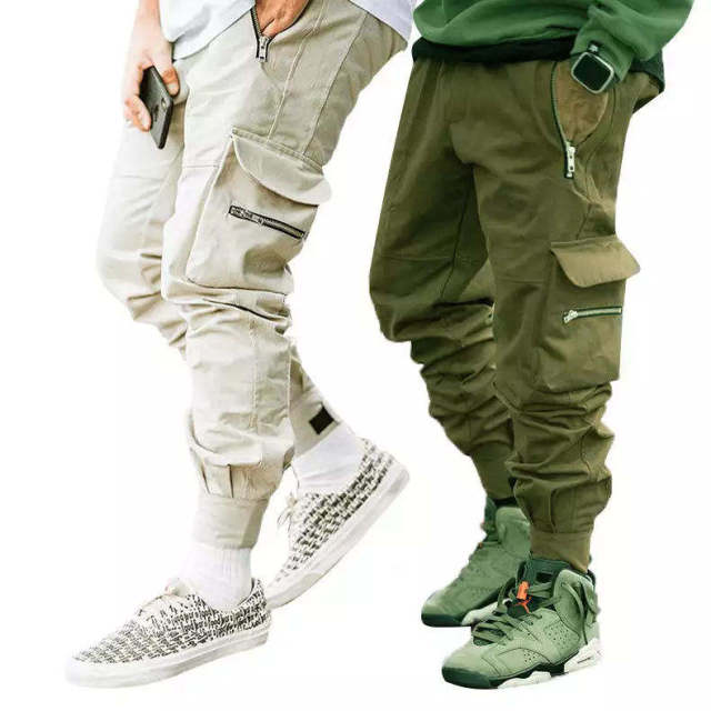 Custom High Street Causal Cargo Pants Men Logo Private Label Jogging Zipper Pockets Cargo Pants,Shuliqi Apparel - Men's Clothing Wholesale Manufacturer,Custom High Street Causal Cargo Pants Men Logo Private Label Jogging Zipper Pockets Cargo Pants