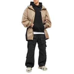 Custom Logo Men 100% Cotton Twill Streetwear 6 Cargo Pockets Button Fly Baggy Cargo Pants,Shuliqi Apparel - Men's Clothing Wholesale Manufacturer,Custom Logo Men 100% Cotton Twill Streetwear 6 Cargo Pockets Button Fly Baggy Cargo Pants