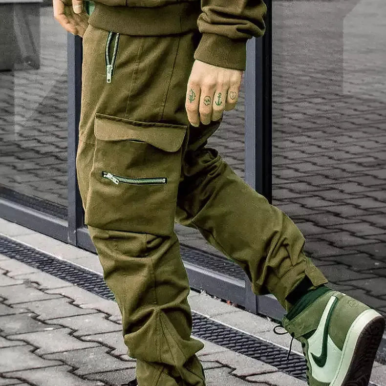 Custom High Street Causal Cargo Pants Men Logo Private Label Jogging Zipper Pockets Cargo Pants,Shuliqi Apparel - Men's Clothing Wholesale Manufacturer,Custom High Street Causal Cargo Pants Men Logo Private Label Jogging Zipper Pockets Cargo Pants