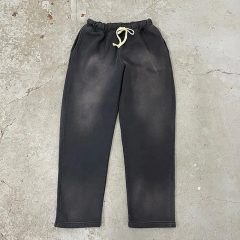Custom Street Sweatpants Graphic Letter Slogan Mohair Baggy Stacked Flared Acid Wash Sweatpants for Men,Shuliqi Apparel - Men's Clothing Wholesale Manufacturer,Custom Street Sweatpants Graphic Letter Slogan Mohair Baggy Stacked Flared Acid Wash Sweatpants for Men