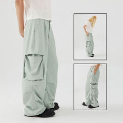 wholesale mens wide leg nylon cargo pants custom logo adjustable joggers y2k loose fit parachute pants men,Shuliqi Apparel - Men's Clothing Wholesale Manufacturer,wholesale mens wide leg nylon cargo pants custom logo adjustable joggers y2k loose fit parachute pants men