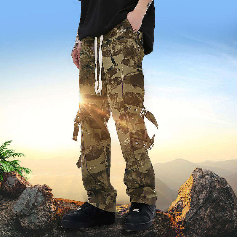 Custom Casual Straight Loose Pockets Cargo Pants Camouflage Camo Cargo Pants for Mens,Shuliqi Apparel - Men's Clothing Wholesale Manufacturer,Custom Casual Straight Loose Pockets Cargo Pants Camouflage Camo Cargo Pants for Mens