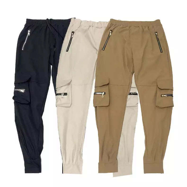 Custom High Street Causal Cargo Pants Men Logo Private Label Jogging Zipper Pockets Cargo Pants,Shuliqi Apparel - Men's Clothing Wholesale Manufacturer,Custom High Street Causal Cargo Pants Men Logo Private Label Jogging Zipper Pockets Cargo Pants
