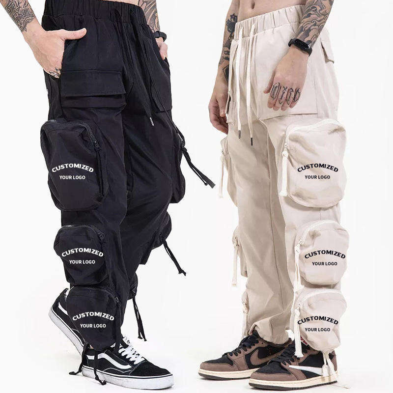 Custom Logo Long Multiple Pockets Trousers Mens Streetwear Hip Hop Twill Cotton Cargo Pants,Shuliqi Apparel - Men's Clothing Wholesale Manufacturer,Custom Logo Long Multiple Pockets Trousers Mens Streetwear Hip Hop Twill Cotton Cargo Pants