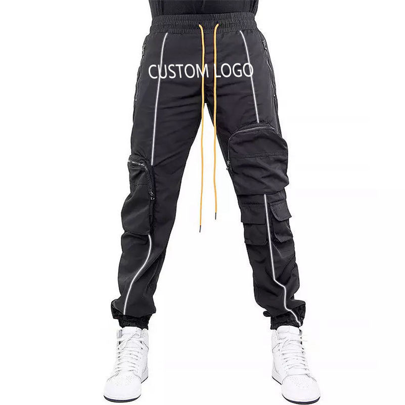 Custom Men Trousers Large Straight Sports juniors Pants Casual Fashion 3m Reflection Cargo Pants for Men,Shuliqi Apparel - Men's Clothing Wholesale Manufacturer,Custom Men Trousers Large Straight Sports juniors Pants Casual Fashion 3m Reflection Cargo Pants for Men