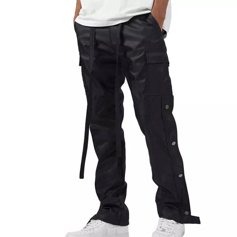high quality Cargo pants men nylon pants snap button detail relax fit custom zipper baggy nylon cargo pants,Shuliqi Apparel - Men's Clothing Wholesale Manufacturer,high quality Cargo pants men nylon pants snap button detail relax fit custom zipper baggy nylon cargo pants