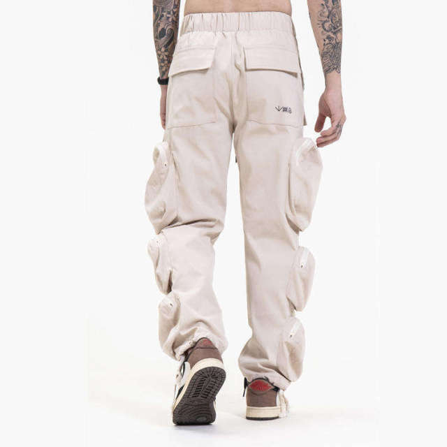 Custom Logo Long Multiple Pockets Trousers Mens Streetwear Hip Hop Twill Cotton Cargo Pants,Shuliqi Apparel - Men's Clothing Wholesale Manufacturer,Custom Logo Long Multiple Pockets Trousers Mens Streetwear Hip Hop Twill Cotton Cargo Pants