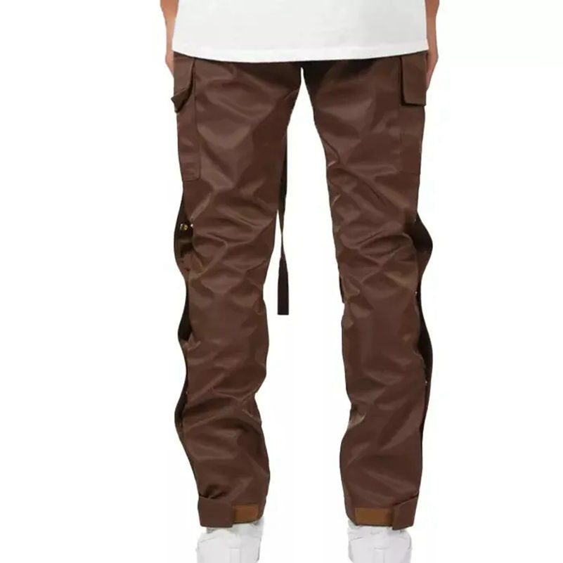 high quality Cargo pants men nylon pants snap button detail relax fit custom zipper baggy nylon cargo pants,Shuliqi Apparel - Men's Clothing Wholesale Manufacturer,high quality Cargo pants men nylon pants snap button detail relax fit custom zipper baggy nylon cargo pants