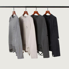 Custom logo graphic crew neck heavy cotton sweatshirt sun faded oversized acid wash hoodie distressed sweatshirts for men,Shuliqi Apparel - Men's Clothing Wholesale Manufacturer,Custom logo graphic crew neck heavy cotton sweatshirt sun faded oversized acid wash hoodie distressed sweatshirts for men