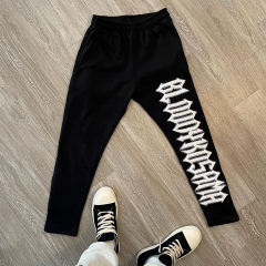 High weight 100% cotton 4-color basic design Hot drill heat transfer print casual slim-fit men's ropeless tracksuit pants,Shuliqi Apparel - Men's Clothing Wholesale Manufacturer,High weight 100% cotton 4-color basic design Hot drill heat transfer print casual slim-fit men's ropeless tracksuit pants