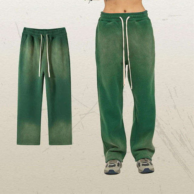 Men Stacked Pants Custom 400 gsm 100% Cotton Raw Hem Cut Edge Loose Trouser Sun Faded Acid Wash Flare Sweatpants,Shuliqi Apparel - Men's Clothing Wholesale Manufacturer,Men Stacked Pants Custom 400 gsm 100% Cotton Raw Hem Cut Edge Loose Trouser Sun Faded Acid Wash Flare Sweatpants