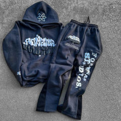 High Quality Custom Applique Puff Printing Distressed Patch Jogger Oversized Two Piece No String Unisex Acid Wash Sun,Shuliqi Apparel - Men's Clothing Wholesale Manufacturer,High Quality Custom Applique Puff Printing Distressed Patch Jogger Oversized Two Piece No String Unisex Acid Wash Sun