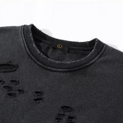 Custom logo graphic crew neck heavy cotton sweatshirt sun faded oversized acid wash hoodie distressed sweatshirts for men,Shuliqi Apparel - Men's Clothing Wholesale Manufacturer,Custom logo graphic crew neck heavy cotton sweatshirt sun faded oversized acid wash hoodie distressed sweatshirts for men