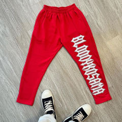 High weight 100% cotton 4-color basic design Hot drill heat transfer print casual slim-fit men's ropeless tracksuit pants,Shuliqi Apparel - Men's Clothing Wholesale Manufacturer,High weight 100% cotton 4-color basic design Hot drill heat transfer print casual slim-fit men's ropeless tracksuit pants