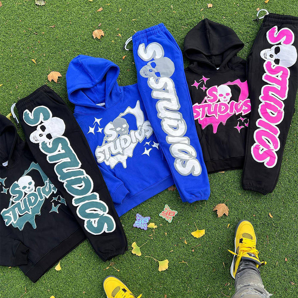 Custom Logo Heavyweight Sweatpants Sets Screen Silk Print Cropped Sweatshirt And Hoodie Tracksuit Sweatsuit,Shuliqi Apparel - Men's Clothing Wholesale Manufacturer,Custom Logo Heavyweight Sweatpants Sets Screen Silk Print Cropped Sweatshirt And Hoodie Tracksuit Sweatsuit