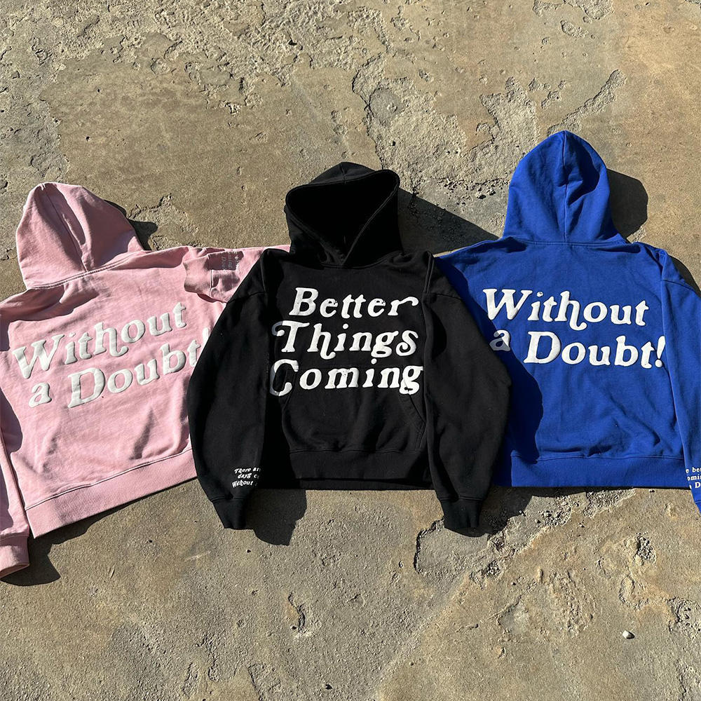 Men Hoodie Customize High quality Cotton Puff Print Thick Heavyweight Cropped Streetwear Hoodie Unisex,Shuliqi Apparel - Men's Clothing Wholesale Manufacturer,Men Hoodie Customize High quality Cotton Puff Print Thick Heavyweight Cropped Streetwear Hoodie Unisex